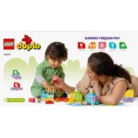 LEGO DUPLO Trena, zenbakiak: ikasi zenbatzen, adin gomendatua: +18 hilabete