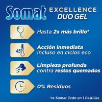 Lavavajillas máquina gel limón SOMAT, botella 50 dosis