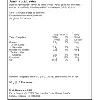 Pétalos de jamón cocido ibérico NOEL, bandeja 90 g