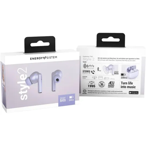 Auriculares de botón violeta bluetooth, Style 2  ENERGY SISTEM