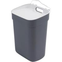 Cubo de basura gris Ready to collect 10 Litros CURVER, 25x33x19 cm