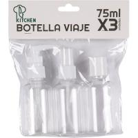 Botella de viaje KITCHEN, pack 3x75 ml