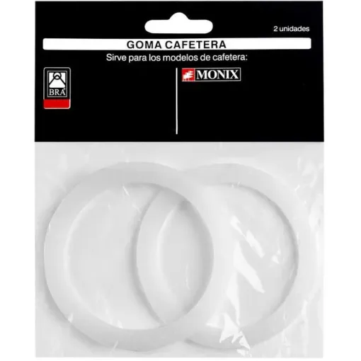 Junta de goma para cafetera Italiana de 10 tazas MONIX, pack 2 uds