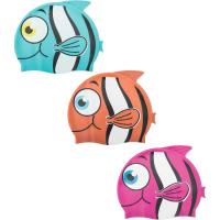 Gorro de natación infantil, Pez, +3 años, colores ¿Cuál te llegará? BESTWAY, 1 ud