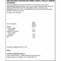 Salchicha big Frankfurt ELPOZO, pack 3x200 g