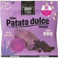 Chips de patata dulce BBQ GENUINE SNACK, bolsa 45 g