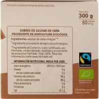 Azúcar de caña INTERMON OXFAM, 60 sobres, caja 300 g