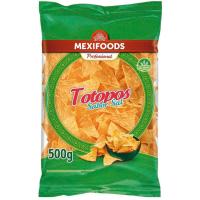 Totopos sal MEXIFOODS PROFESIONAL, paquete 500 g Totopos sal MEXIFOODS PROFESIONAL, paquete 500 g