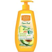 Gel de ducha aguacate NATURAL HONEY, dosificador 650 ml