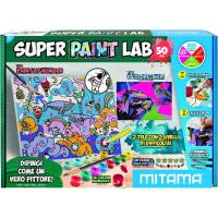 Set para pintar, contiene: pinceles, cuadro c/bastidor, colores y gemmas MITAMA