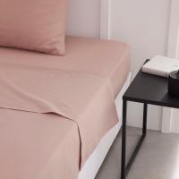 Sabana encimera Rosa, 100% algodón, Apolo New EROSKI, talla 90-105
