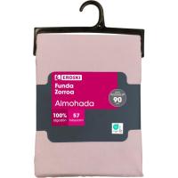 Funda de almohada Rosa, 100% algodón, Apolo New EROSKI, talla 90 Funda de almohada Rosa, 100% algodón, Apolo New EROSKI, talla 90