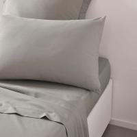 Funda de almohada Beige, 100% algodón, Apolo New EROSKI, talla 90