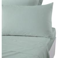 Funda de almohada Verde, 100% algodón, Percal New EROSKI, talla 90