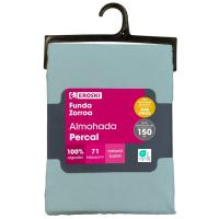 Funda de almohada Verde, 100% algodón, Percal New EROSKI, talla 135-150 Funda de almohada Verde, 100% algodón, Percal New EROSKI, talla 135-150