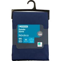 Funda Nórdica Azul, 50% algodón y 50% poliéster, Diana New EROSKI, talla 150 Funda Nórdica Azul, 50% algodón y 50% poliéster, Diana New EROSKI, talla 150
