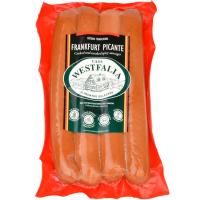 Salchicha Frankfurt picante WESTFALIA, sobre 270 g Salchicha Frankfurt picante WESTFALIA, sobre 270 g