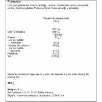 Polvorón de canela Olentzero ANAUT, lata 360 g