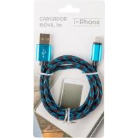 Cable cargador de 1 metro para i-Phone, colores ¿Cuál te llegará?, 1 ud