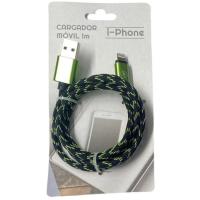 Cable cargador de 1 metro para i-Phone, colores ¿Cuál te llegará?, 1 ud