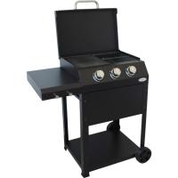 Barbacoa de gas, plancha y parrilla, Miramar IMOR, 100x58x96 cm