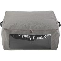 Caja de Almacenamiento, poliéster gris VERSA, 25x50x40 cm Caja de Almacenamiento, poliéster gris VERSA, 25x50x40 cm