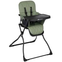 Trona Lily Verde BEBE CONFORT Ultra compacta con reposapiés integrado, bandeja con posa-vasos y extraible y asiento acolchado. Peso máximo autorizado 15 kg, 95x76x58 cm.