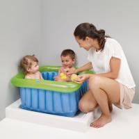 Bañera de ducha, plegable, azul JANE, 60x60 cm