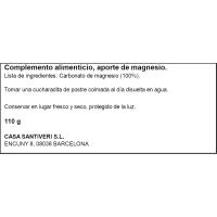 Carbonato de magnesio SANTIVERI, lata 110 g