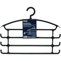 Percha de plástico para pantalones, 4 alturas DUNYA, 1 ud Percha de plástico para pantalones, 4 alturas DUNYA, 1 ud
