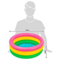 Piscina bebé 3 aros sunset glow, edad rec: 1-3 años INTEX