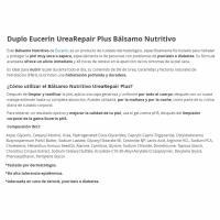 Bálsamo urea piel seca EUCERIN, pack 900 ml