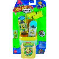 HOT WHEELS Skate txikle kutxa 2 monopatinekin, hainbat modelo, adina: +5 urte