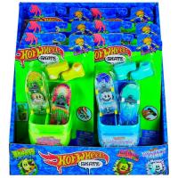 HOT WHEELS Skate txikle kutxa 2 monopatinekin, hainbat modelo, adina: +5 urte