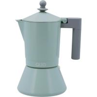 Cafetera verde de aluminio Ozon apto para cocinas de inducción QUID, 6 tazas Cafetera verde de aluminio Ozon apto para cocinas de inducción QUID, 6 tazas