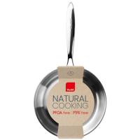 Sartén de acero inoxidable Triply Natural sin antiadherente, apta para todo tipo de cocinas IBILI, Ø24 cm