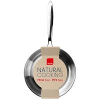 Sartén de acero inoxidable Triply Natural sin antiadherente, apta para todo tipo de cocinas IBILI, Ø28 cm