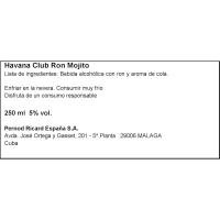 Ready To Drink Mojito HAVANA, lata 25 cl