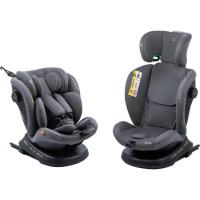 Silla de coche Valora i-Size (40 a 150 cm) gris BABYAUTO Instalación con isofix + top tether. Arnés de seguridad en 5 puntos, cabezal regulable en altura y anchura, 5 posiciones de reclinado y colchoneta reductora.
