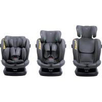 Silla de coche Valora i-Size (40 a 150 cm) gris BABYAUTO Instalación con isofix + top tether. Arnés de seguridad en 5 puntos, cabezal regulable en altura y anchura, 5 posiciones de reclinado y colchoneta reductora.