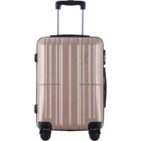 Trolley cabina champán, ABS, cierre combinación, 4 ruedas AR LUGGAGE, 37x22x56 cm Trolley cabina champán, ABS, cierre combinación, 4 ruedas AR LUGGAGE, 37x22x56 cm