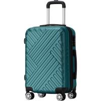 Trolley cabina verde, ABS cierre combinación 4 ruedas, 2222 AR LUGGAGE, 37x22x56cm
