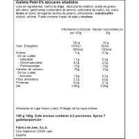 Galleta petit 0% FAMILY BISCUITS, paquete 140 g