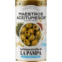 Aceituna estilo Pampa Chimichurri M.ACEITUNEROS, lata 150 g