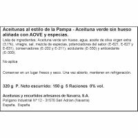 Aceituna estilo Pampa Chimichurri M.ACEITUNEROS, lata 150 g