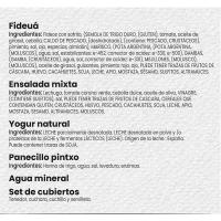 Menú individual EROSKI: fideuá de pescado y ensalada mixta