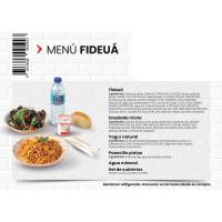 Menú individual EROSKI: fideuá de pescado y ensalada mixta