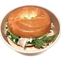 Bagel de pollo asado con alioli frío, 1 ud