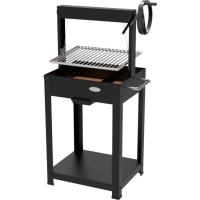 Barbacoa Duramax de carbón, sistema elevación giratorio IMOR, 121,5x54,4x45,5 cm