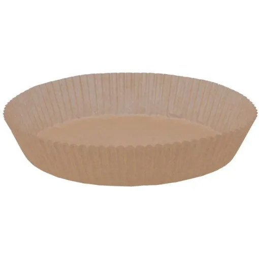 Cesta redonda papel desechable, apta Air Fryer, Ø23x4.5 cm, Naturalia QUID, 50 uds